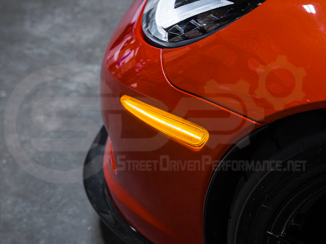 2005-2013 Chevrolet Corvette C6 | Amber Light LED Side Fender Markers Pair (Front and / or Rear) {Clear, Amber, Red, or Smoke Lenses}