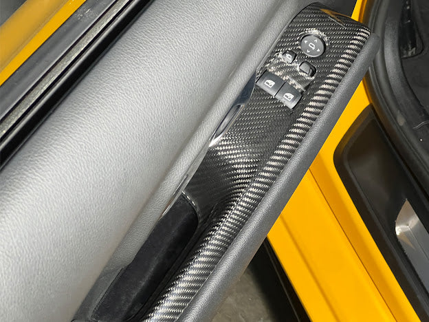 2020-Up Toyota GR Supra A90 | Factory Style DRY CARBON FIBER Side Door Window Switch Panel Cover