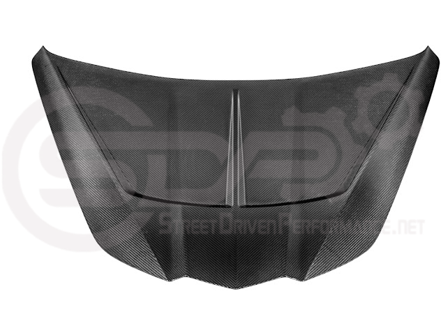 2020-PRESENT CHEVROLET CORVETTE C8 | SDP PERFORMANCE TRACK STYLE DOUBLE SIDED DRY CARBON FIBER FRONT HOOD