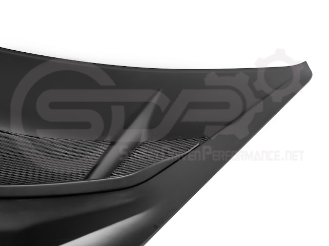 2020-PRESENT CHEVROLET CORVETTE C8 | ZR1 REPLICA STYLE  MATTE BLACK FRONT VENTED HOOD