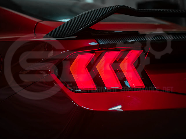 2024-Up Ford Mustang S650 | EURO Style Sequential Signal LED Clear Lenses Rear Taillights Pair