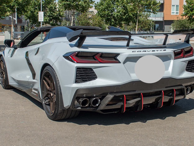 2020-UP CORVETTE C8 Z51 & STINGRAY | WICKERBILL REAR SPOILER HIGH WING