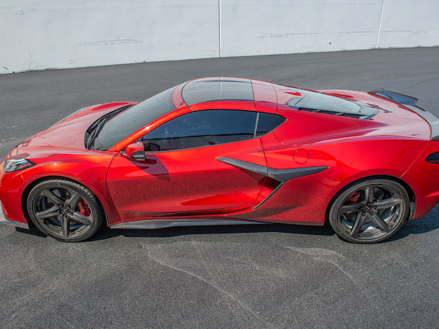 2020-UP CHEVROLET CORVETTE C8 Z06 |CARBON FIBER SIDE SKIRTS ROCKER PANELS GROUND EFFECTS