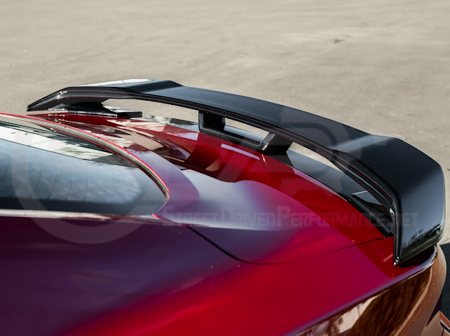 2024-UP FORD MUSTANG | DARKHORSE STYLE GLOSSY BLACK REAR TRUNK LID WING SPOILER