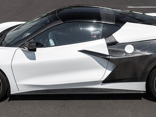 2020+ CHEVROLET CORVETTE C8 SIDE SKIRTS ROCKER PANELS GROUND EFFECTS