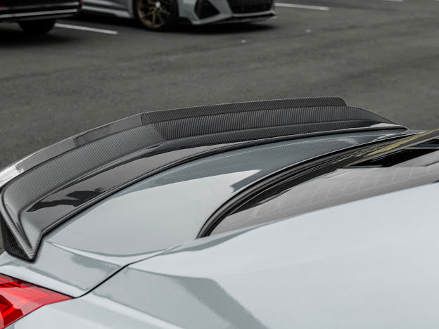 2016-2019 Cadillac CTS-V V3 | FULL CARBON FIBER Rear Trunk Lid Wing Wickerbill Spoiler