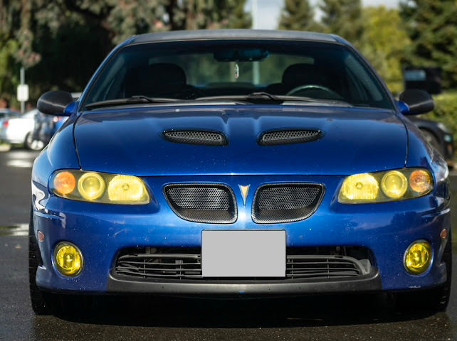 2004-2006 Pontiac GTO | CARBON FIBER Front Bumper Grille Inserts Replacement (PAIR)