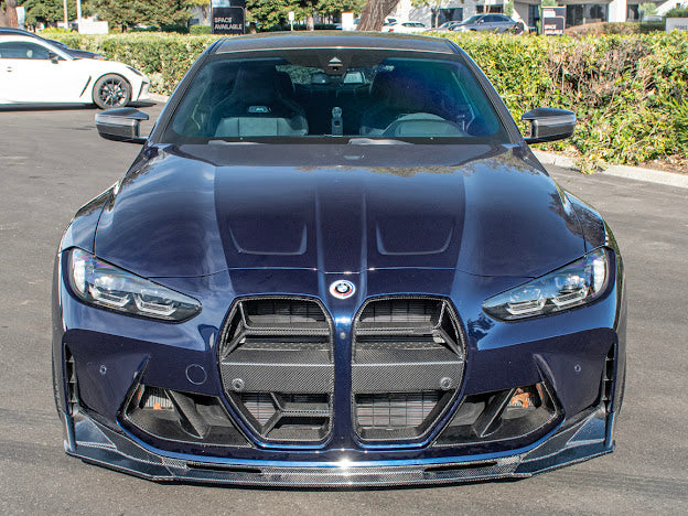 2021-Up BMW G80 M3 & G82 / G83 M4 | M-Performance Style CARBON FIBER 3-Piece Front Bumper Lip Splitter Ground Effects