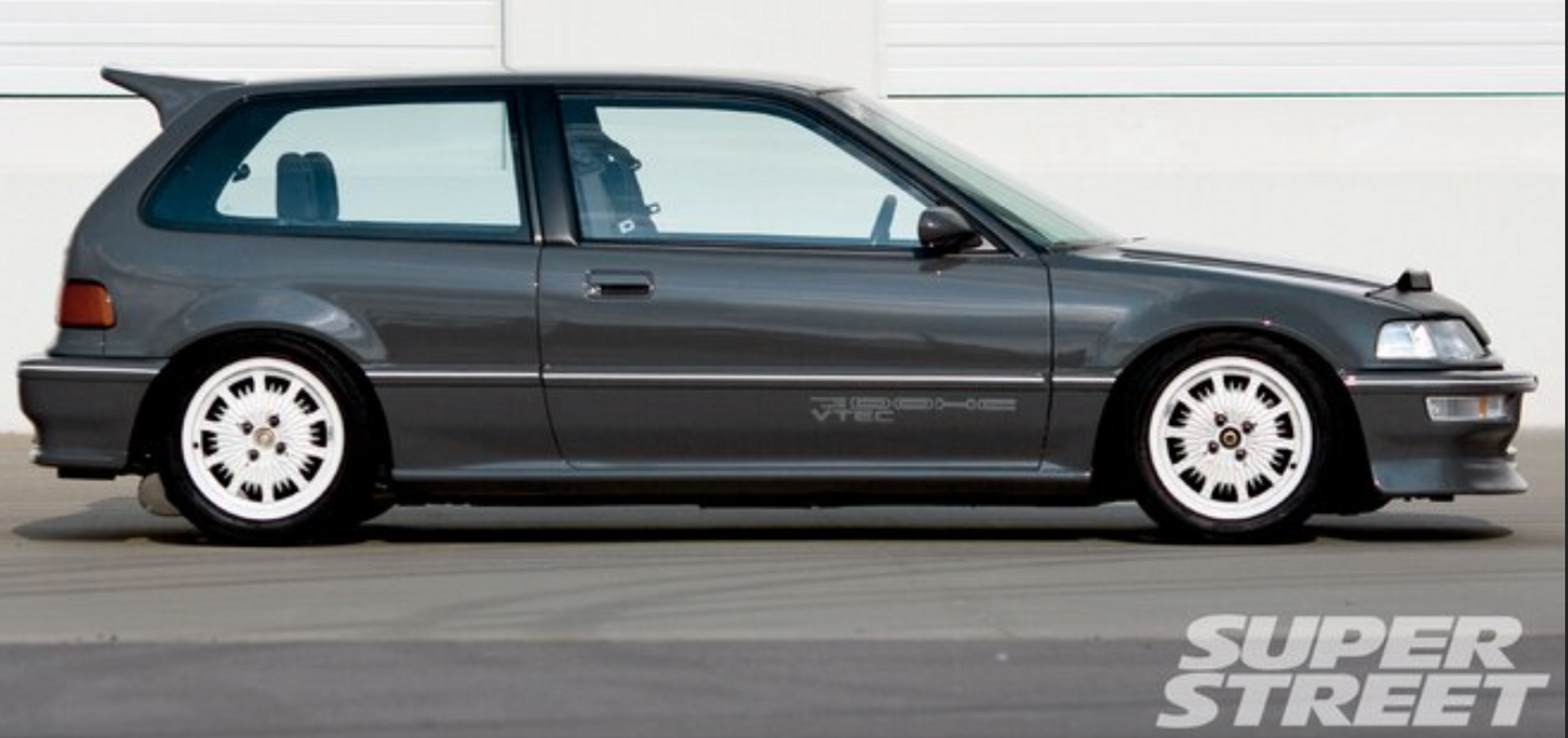Charge Speed 1988-1991 Honda Civic EF HB CARBON Rear Roof Wing