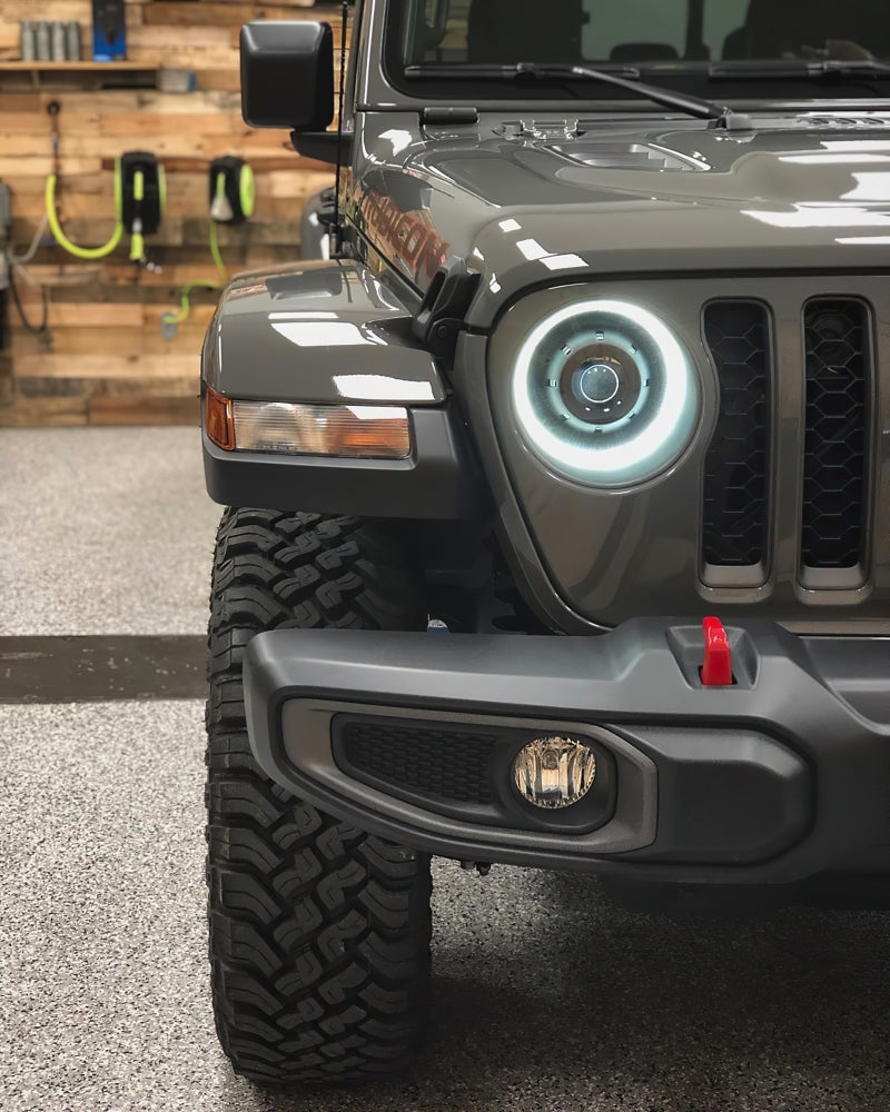 Oracle Oculus Bi-LED Projector Headlights for Jeep JL/Gladiator JT - Matte Blk - 5500K