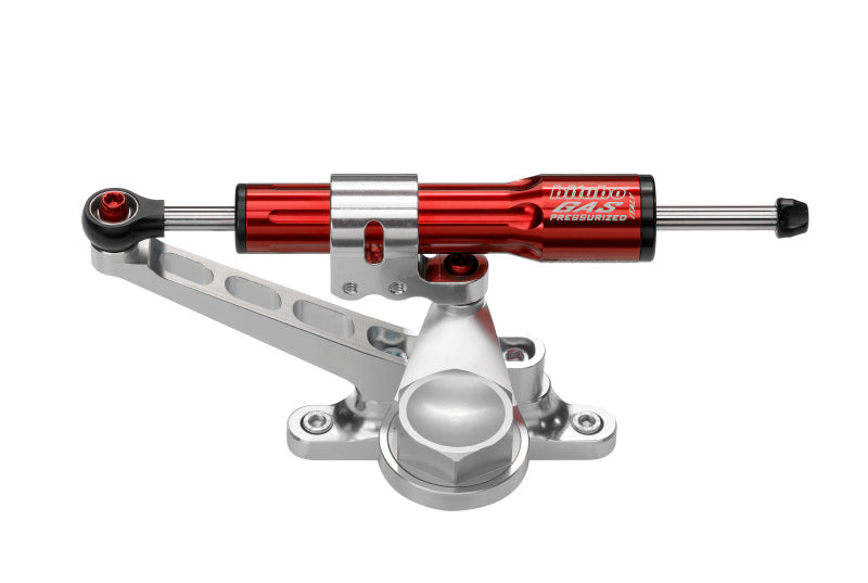 Bitubo KITT Steering Damper Kit For Over Tank Mounting With Red  Shock Absorber