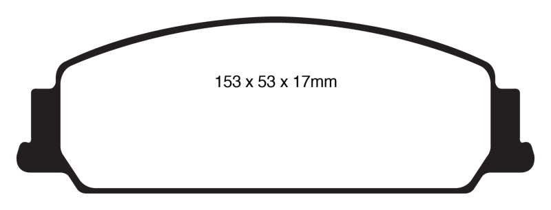 EBC 08-10 Pontiac G8 3.6 Redstuff Front Brake Pads