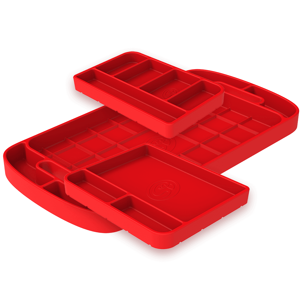 Silicone Tool Tray 3pc. Set - Blue