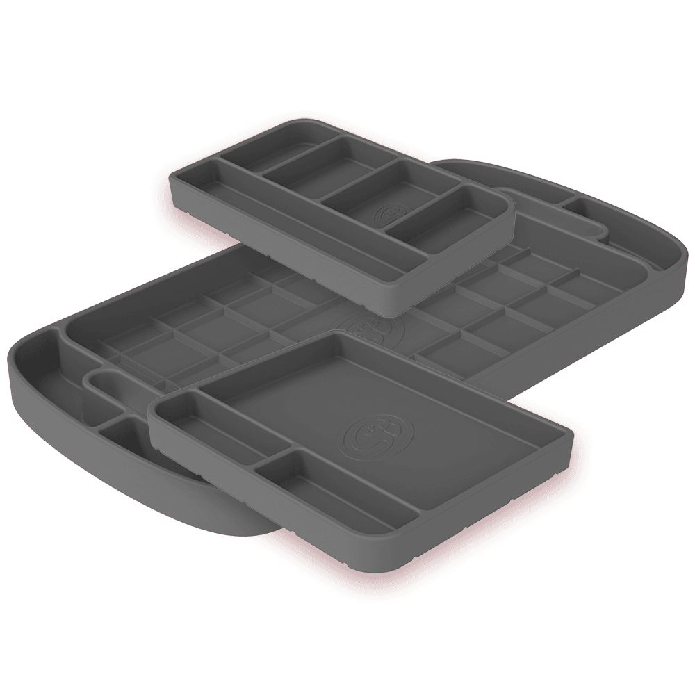 Silicone Tool Tray 3pc. Set - Lime Green