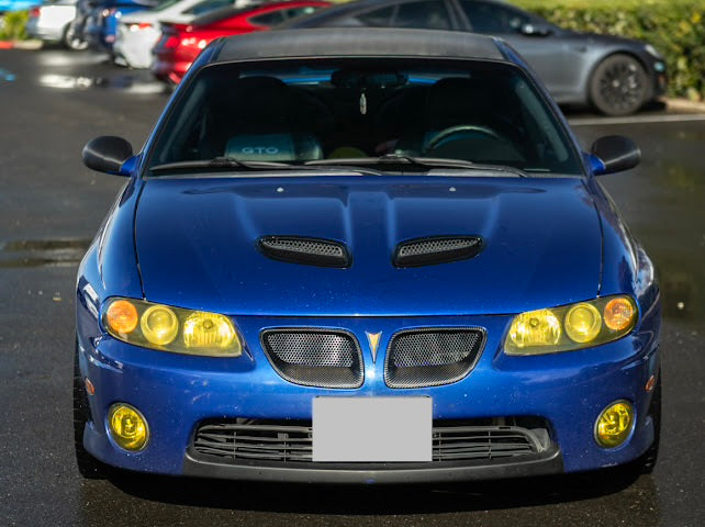 2004-2006 Pontiac GTO | CARBON FIBER Front Bumper Grille Inserts Replacement (PAIR)