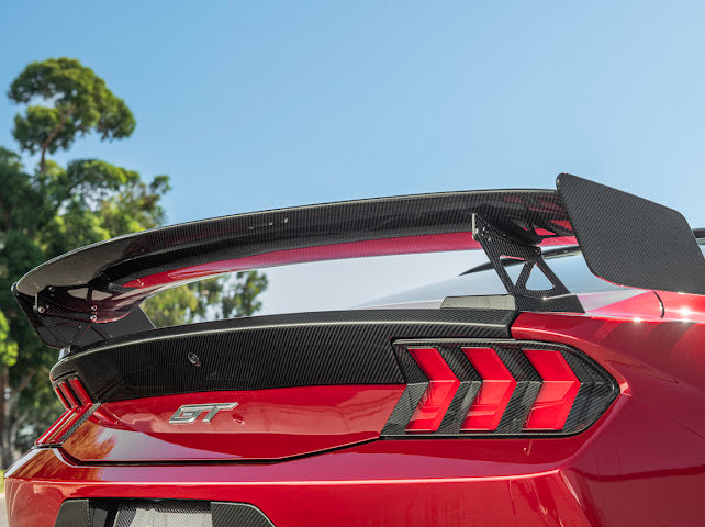 2024-UP MUSTANG S650 | CARBON FIBER GT500 REAR HIGH WING SPOILER