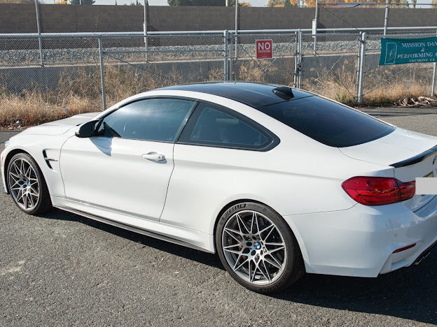 2015-2020 BMW F82 / F83 M4 | M-Performance Style CARBON FIBER Side Skirts Extension Rocker Panel Ground Effects