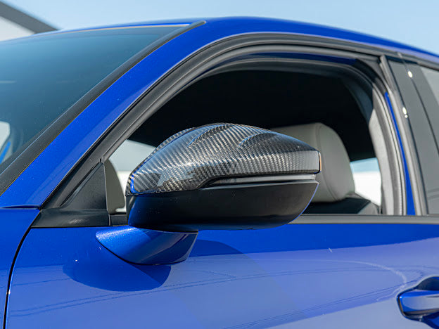 2023+ Acura Integra & 2022+ Honda Civic | JDM Mugen Style CARBON FIBER Side Mirror Covers Cap Replacement Clip-On (Pair)