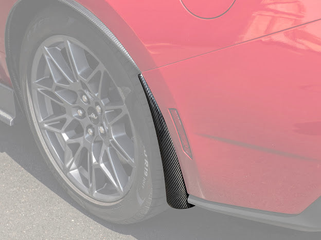 2024-UP FORD MUSTANG S650 | GT350R PERFORMANCE STYLE CARBON FIBER FENDER FLARES MUD FLAPS
