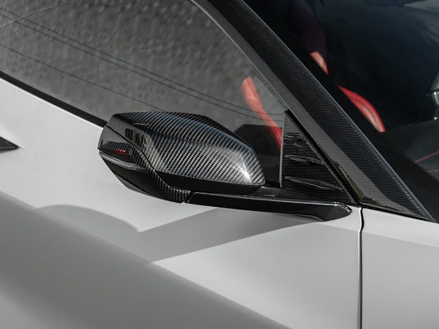 2020+ CORVETTE C8 CARBON FIBER REPLACEMENT MIRROR COVERS PAIR