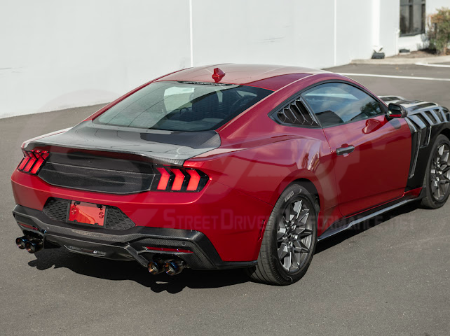 2024-UP FORD MUSTANG S650 | REAR LICENSE PLATE FRAME TRIM COVER