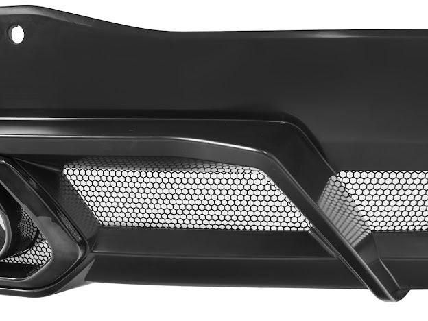 2020-Up Corvette C8 | Z06 Style Rear Center Quad Tips Exhaust Exit Grille Diffuser