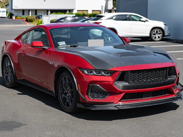 2024-UP MUSTANG S650 | CARBON FIBER FRONT LIP EXTENSION SPLITTER GROUND EFFECTS