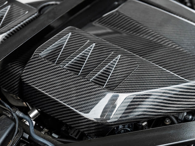 2023-UP BMW G87 M2 | Factory Style Carbon Fiber Front Engine Cover Replacement
