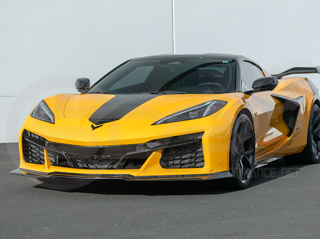 2023-Up Corvette C8 Z06 | Z07 Extended Package CARBON FIBER Front Lip Splitter Ground Effects