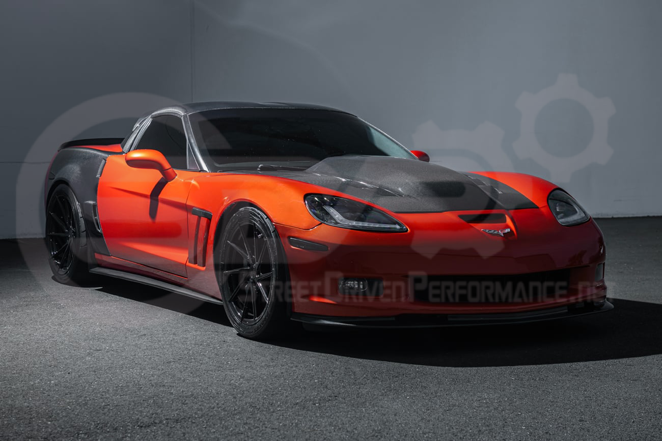 2005-2013 CHEVROLET CORVETTE C6 | SDP PERFORMANCE STYLE CARBON FIBER VENTED COWL HOOD