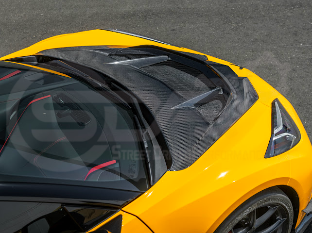 2020+ Corvette C8 | ZR1 Style Replica CARBON FIBER Front Hood