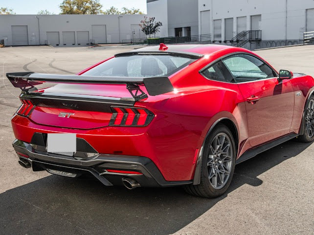 2024-UP MUSTANG S650 | CARBON FIBER GT500 REAR HIGH WING SPOILER