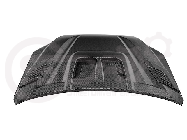 2022-UP TOYOTA TUNDRA | SDP CARBON FIBER FRONT VENTED HOOD WITH SIDE VENTS