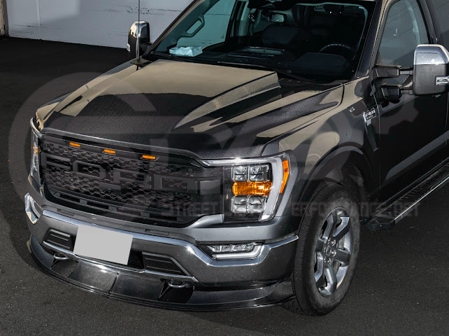 2021-Up Ford F-150 | SDP Performance CARBON FIBER 2Pcs Front Bumper Lip Splitter Ground Effects