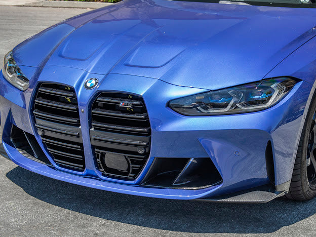 2021-Up BMW G82 / G83 M4 | Factory Extended Style Carbon Fiber Front Lip Splitter Pair Ground Effects