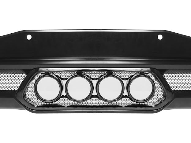 2020-Up Corvette C8 | Z06 Style Rear Center Quad Tips Exhaust Exit Grille Diffuser