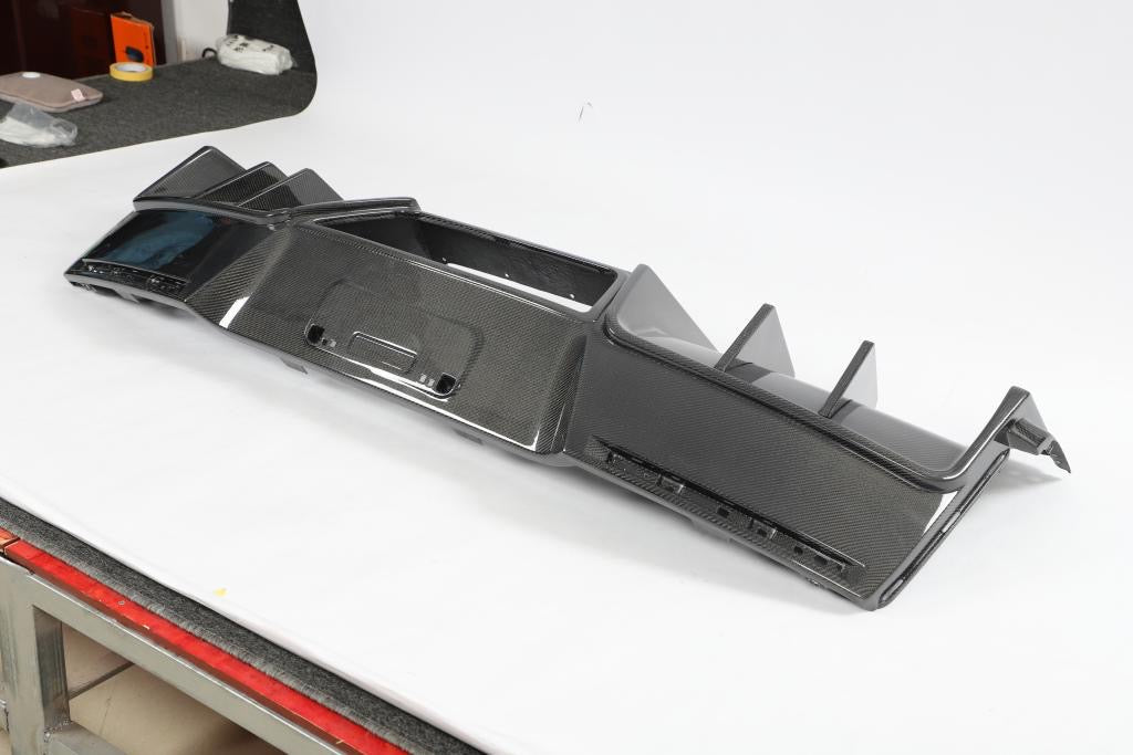 *BLEMISHED-DISCOUNTED* 2014-2019 CORVETTE C7 GM FACTORY PACKAGE CARBON FIBER REAR BUMPER DIFFUSER