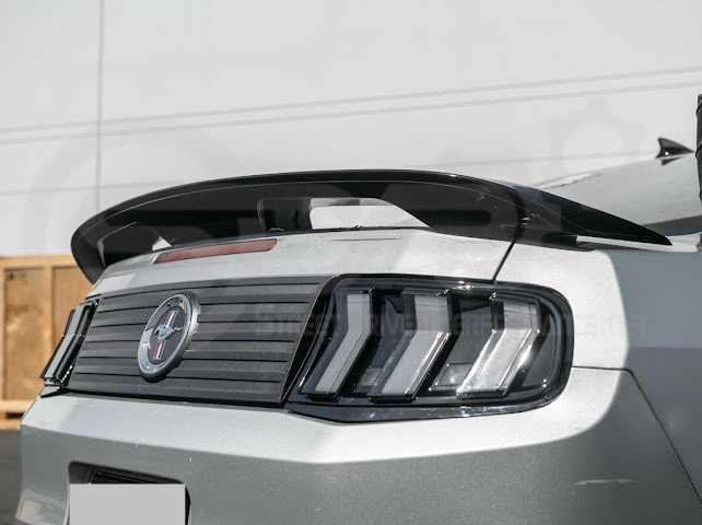 2010-2014 Ford Mustang S550 | GT500 Style GLOSSY BLACK Rear Trunk Lid Wing Spoiler