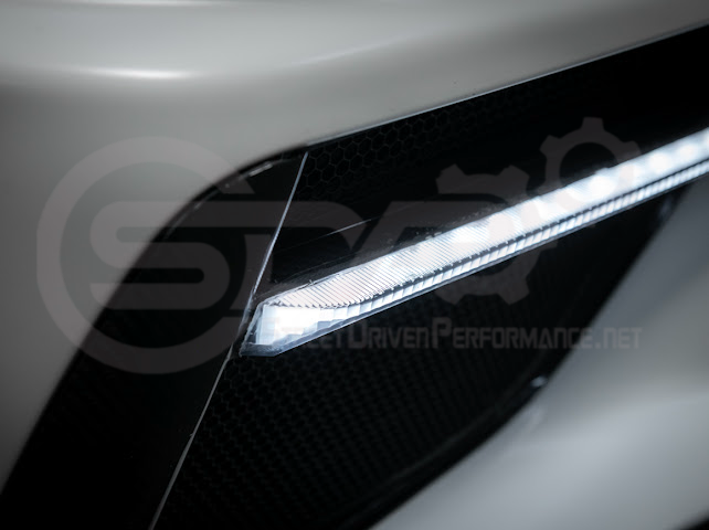 2020-UP CORVETTE C8 STINGRAY & Z51 | SEQUENTIAL FRONT GRILLE LED DRL LIGHT BAR BEZEL INSERTS PAIR