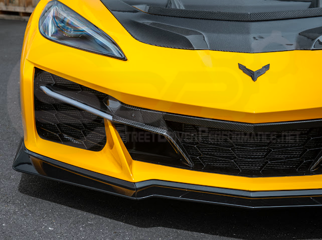 2023-Up Corvette C8 Z06 | Z07 Extended Package CARBON FIBER Front Lip Splitter Ground Effects
