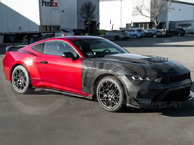 2024-Up Ford Mustang S650 | SDP Performance CARBON FIBER Side Skirts Extension Rocker Panels Ground Effects