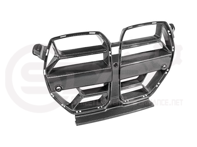2021-Up BMW G80 M3 & G82 M4 W/ NO ACTIVE CRUISE CONTROL | CSL Style Carbon Fiber Front Kidney Grille Replacement