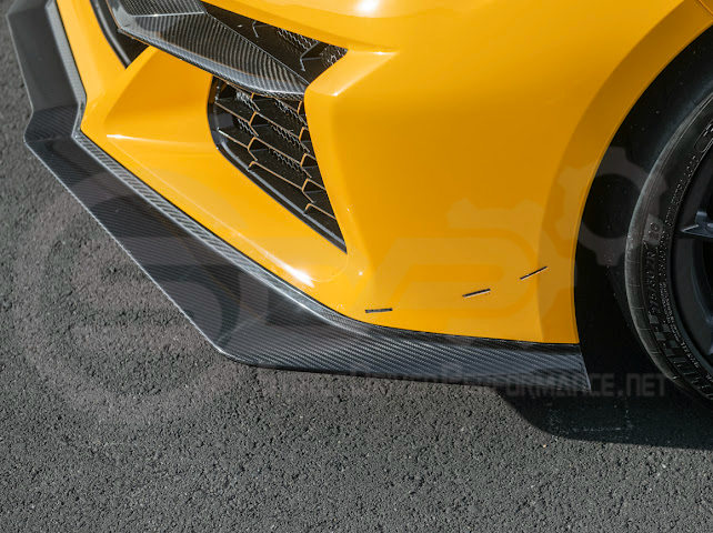 2023-Up Corvette C8 Z06 | Z07 Extended Package CARBON FIBER Front Lip Splitter Ground Effects