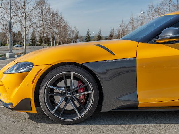 2020-Up Toyota GR Supra A90 A91 | JDM Factory Style Carbon Fiber Front Side Fender (Pair)