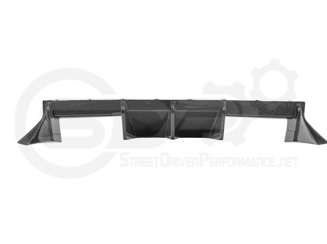 2023-UP BMW G87 M2 | M-SPORT PERFORMANCE V2 STYLE CARBON FIBER REAR BUMPER DIFFUSER