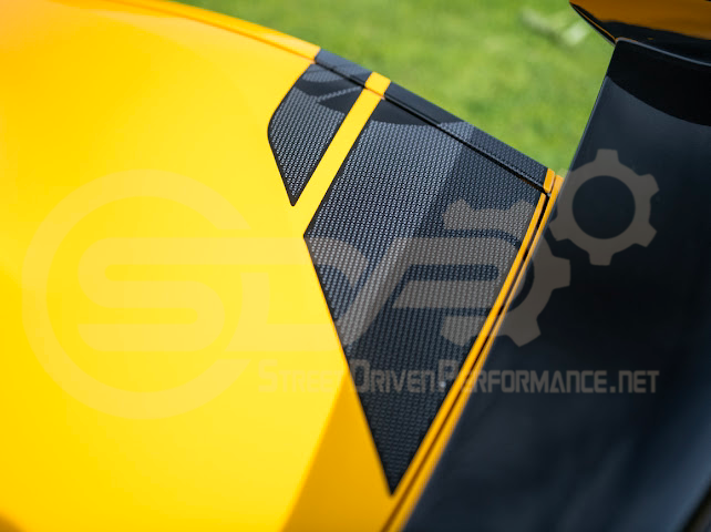 2020-UP CORVETTE C8 REAR FENDERS RACING STRIPES DECALS