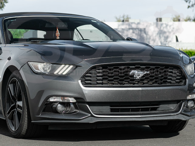 2015-2023 FORD MUSTANG S550 | CARBON FIBER FRONT BUMPER FOG LIGHT BEZEL COVER PAIR