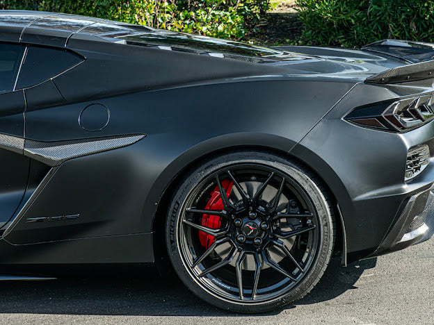 2023-Up CORVETTE C8 Z06 / E-RAY | CARBON FIBER REAR SPOILER WICKER BILL EXTENSION