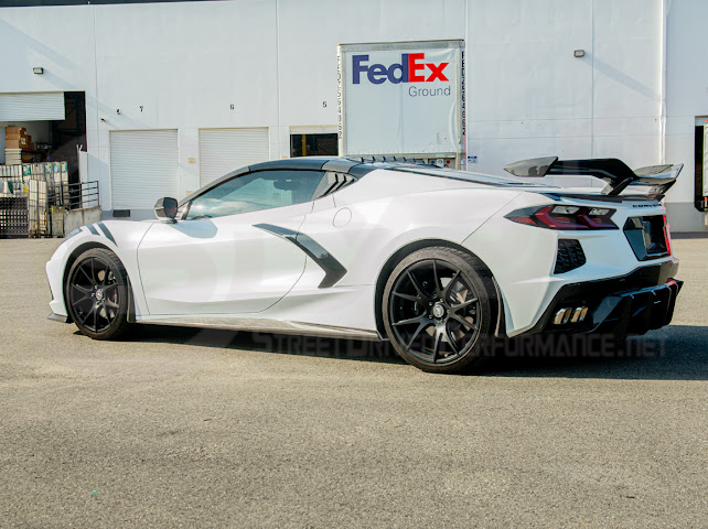 2020-Up Corvette C8 | SDP Performance Style Carbon Fiber Side Quarter Window Louver Sun Shade Cover