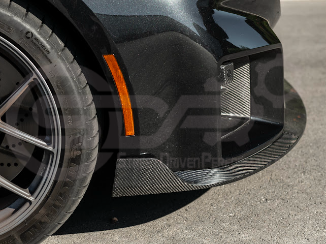 2023-Up BMW G87 M2 | TR Style 3PCS Carbon Fiber Front Bumper Splitter Lip Ground Effects